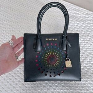 Michael Kors Fun Sound Sensing Black Handbag Concerts/Events Excellent Condition